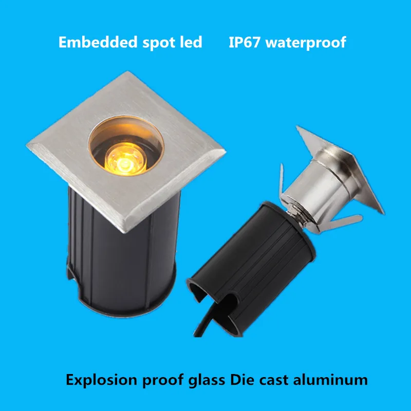 Светодиодный ступенчатый светильник 1 Вт светодиодный водонепроницаемый для