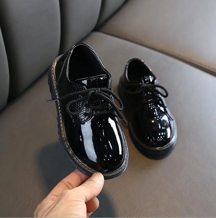 Детские кроссовки в британском стиле кожаная обувь для начинающих ходить детей