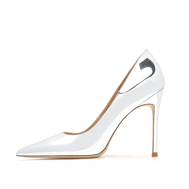 

Женские туфли из лакированной кожи, на высоком каблуке 6 см