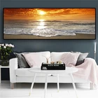 Картина на холсте Sunsets, Настенная картина с природным морским пейзажем, Скандинавская картина для гостиной