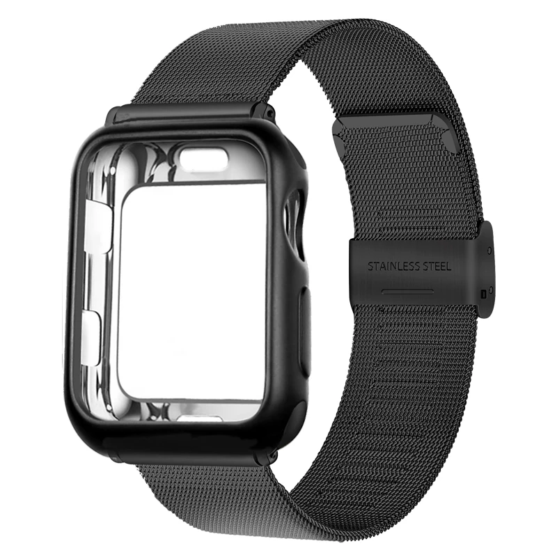 Ремешок Milanese для Apple watch band 5 4 44 40 мм браслет из нержавеющей стали correa link iwatch 3 2 42 38