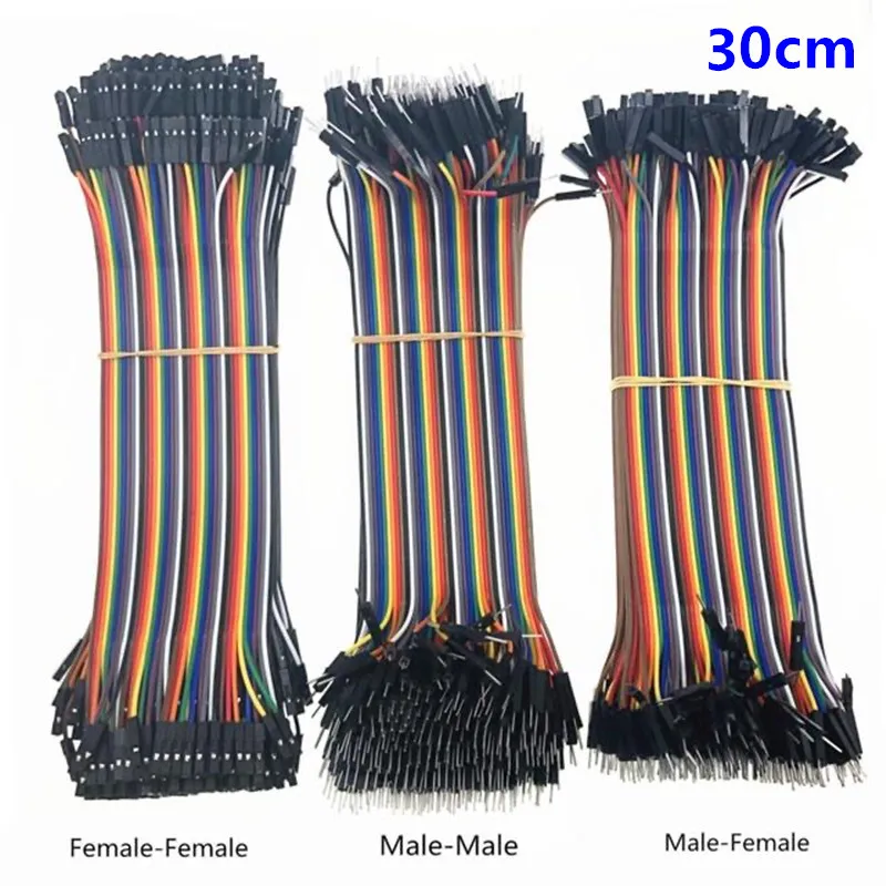 

40-120pcs Dupont Line 30CM 40Pin Male to Male + Male to Female and Female to Female Jumper Wire Dupont Cable for DIY KIT