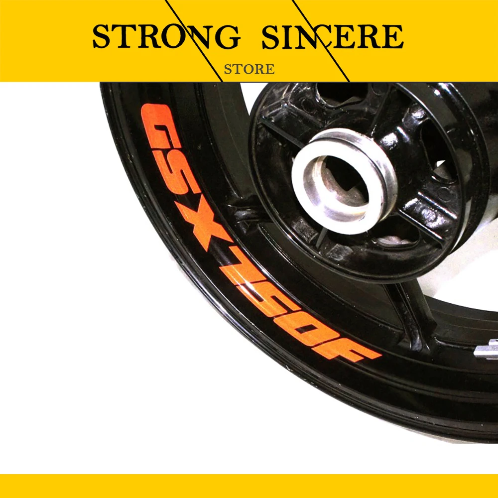 Наклейка на колесо мотоцикла светоотражающая обода подходит для SUZUKI GSX 750F |