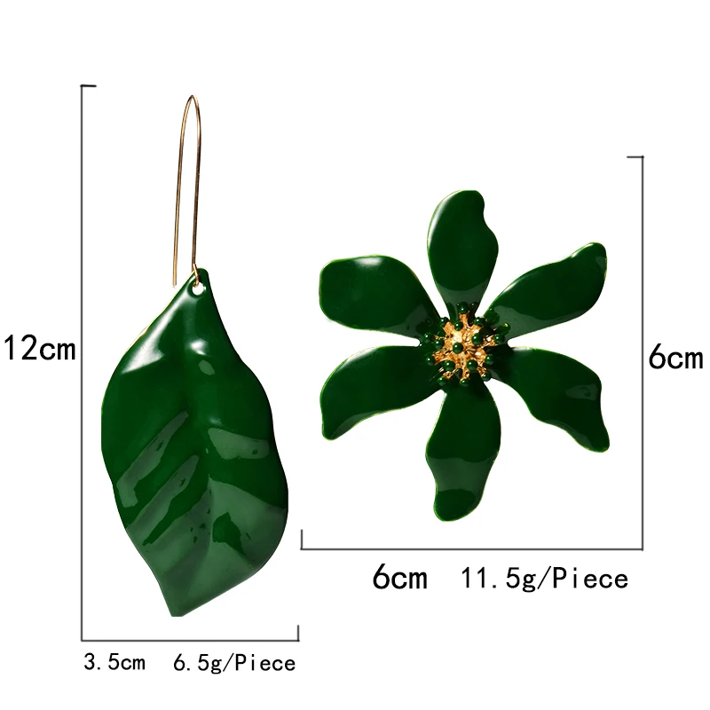 Женские длинные висячие серьги ZA опт металлические в форме цветка Изящные