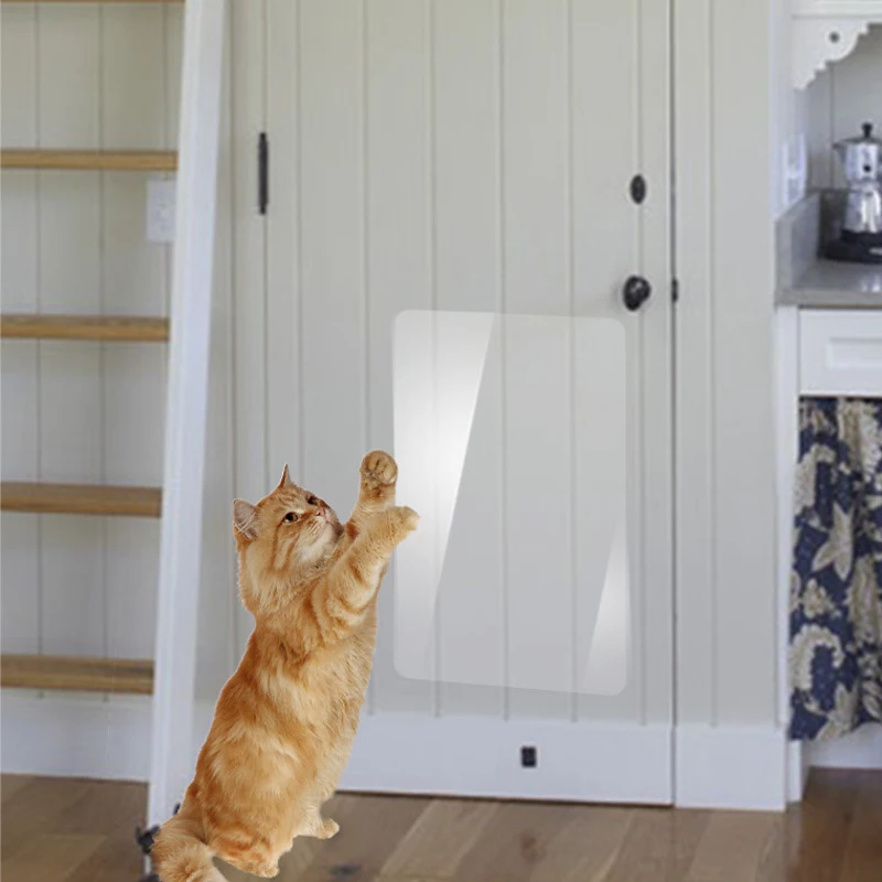 

4pcs Cat Scratch Guard Mat Furniture Sofa Claw Protector Pad Corner Sofa Anti-scratch Sticker For Fabric Sofa Scratching Posts