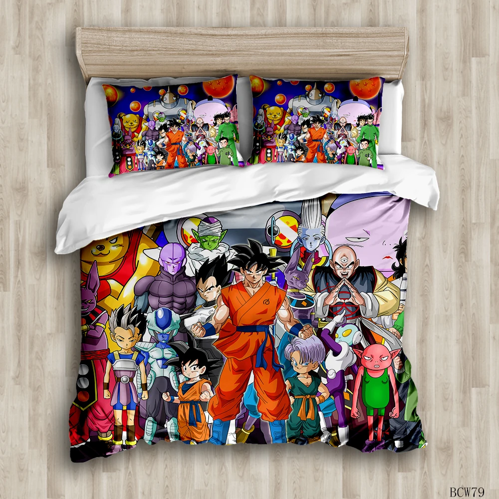 DRAGON BALL Z 3D постельное белье Сон Гоку Вегета пододеяльники наволочки комплект
