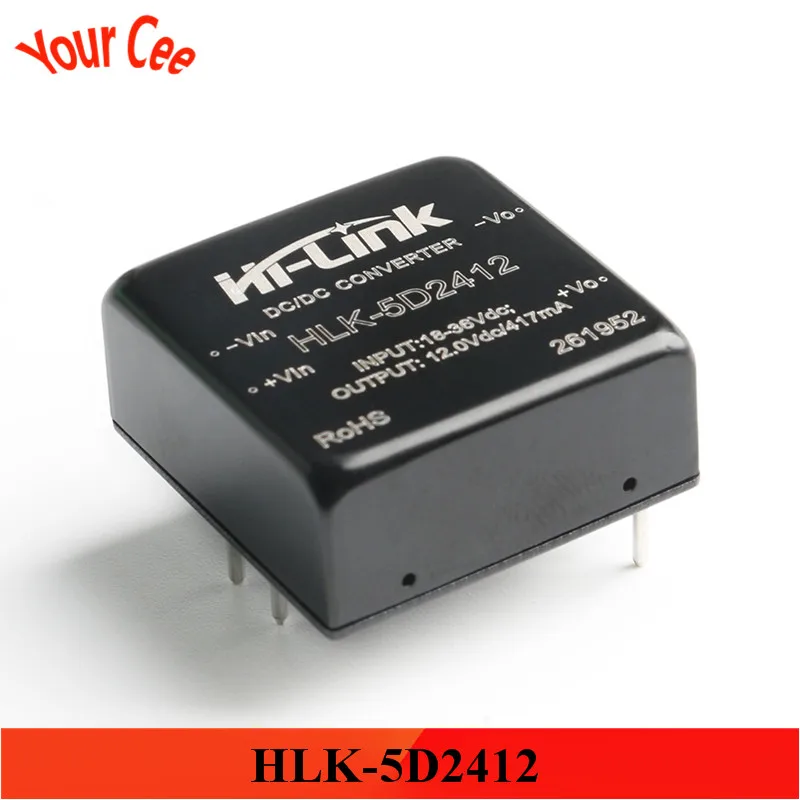 DC-DC 5W Isolated Converter Power Supply Module 12V to 5V/12V/15V 24v 5V/12V HLK-5D2405/5D1205/5D1212/5D1215/5D2412 | Электроника
