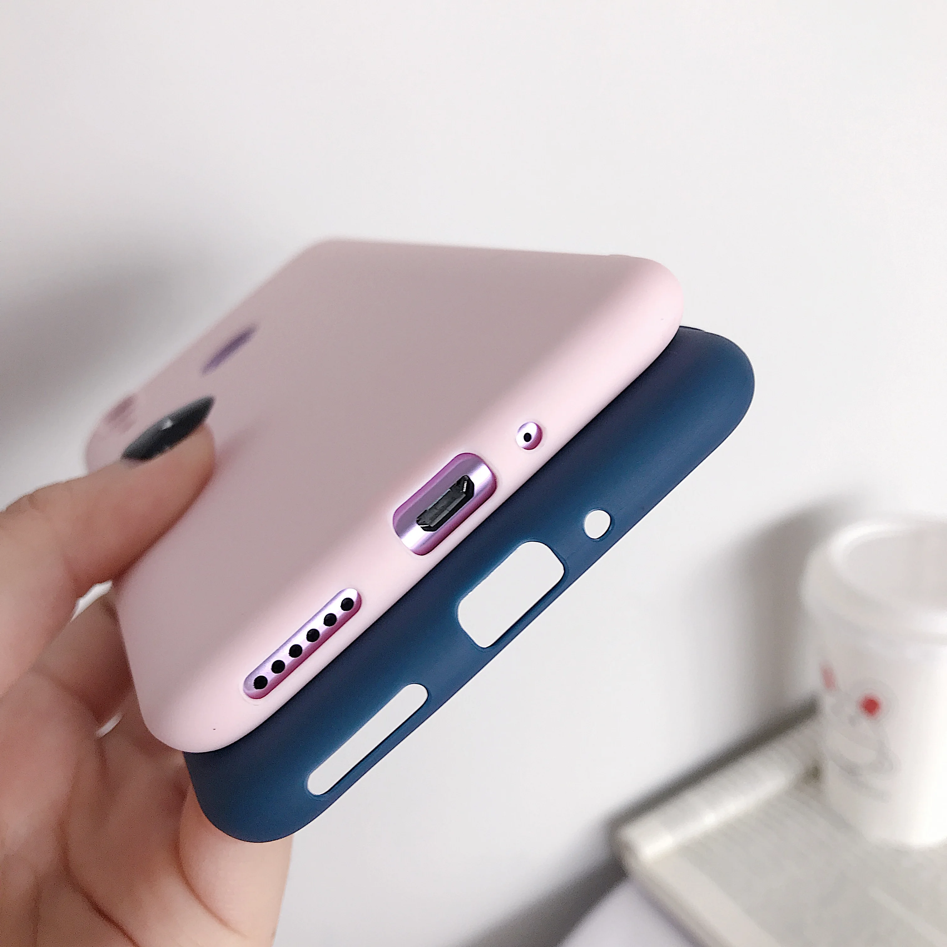 Силиконовый чехол для телефона samsung galaxy note 10 9 8 s10 s10e s9 s8 s20 plus e galaxi матовый мягкий