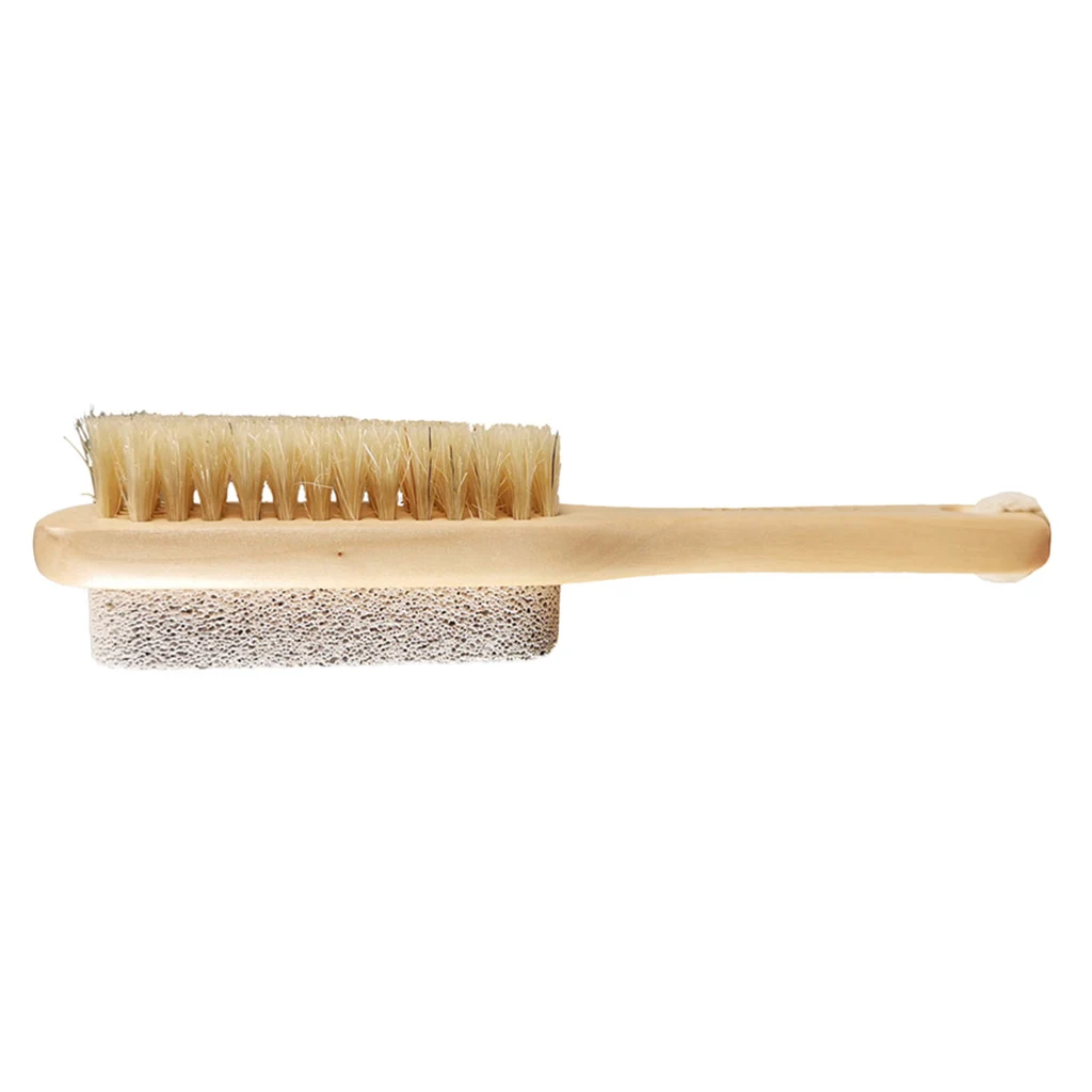 

Double Sided Pumice Stone Foot File Rasp W/ Cleaning Brush Dead Skin Remover