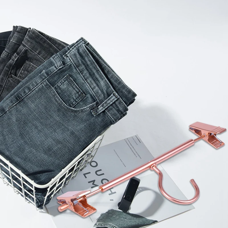 

10 Pieces Of High-Strength Strong Rose Gold Pants Skirt Bottom Hanger with Clip