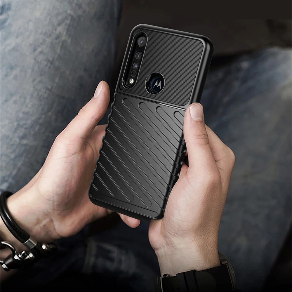Сверхмощный силиконовый чехол для Motorola Moto G9 One Macro G8 Power Lite Play Hyper Edge Plus E7 G 5G ACE