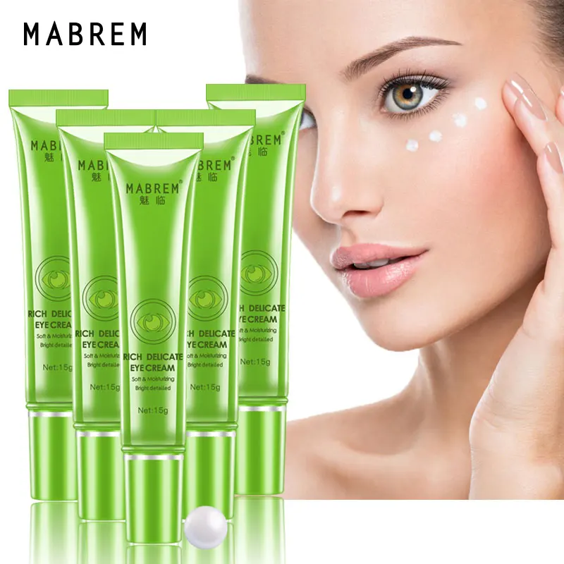 

MABREM Eye Serum Anti-Wrinkle Eye Cream Remover Dark Circle Eye Cream Against Puffiness Anti Aging Moisturizing Whitening 5Psc