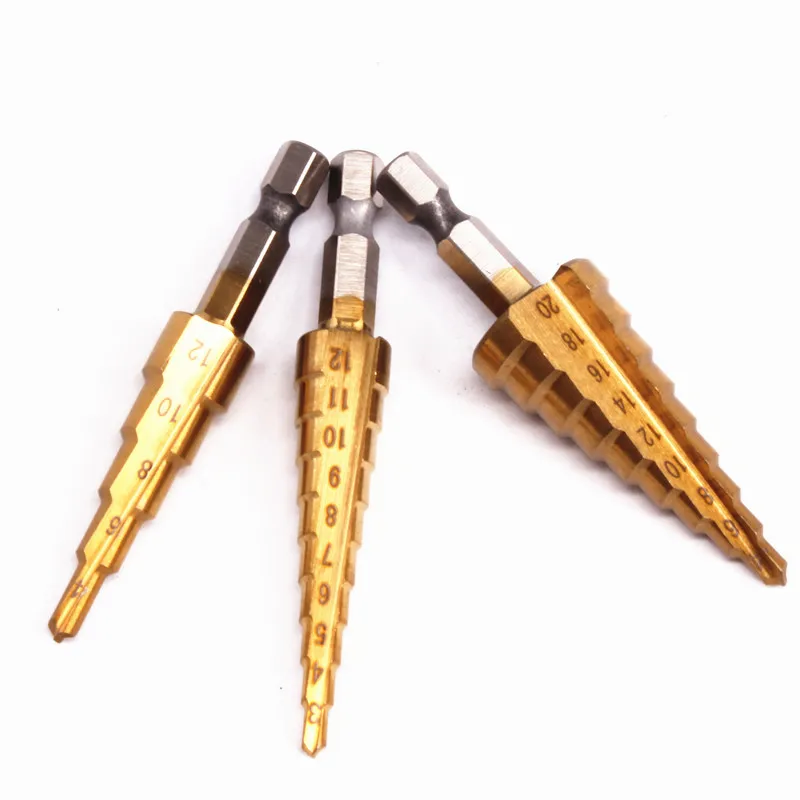 Сверло из быстрорежущей стали с Титан шаг покрытием конуса дыропробивной пресс