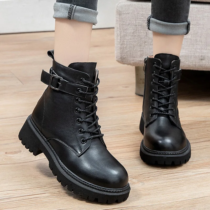 

Fashion Women Boots Hot Large Women Shoe Luxury Breathable Winter Shoes Round Comfortable Boot Female Casual Shoes Footwear