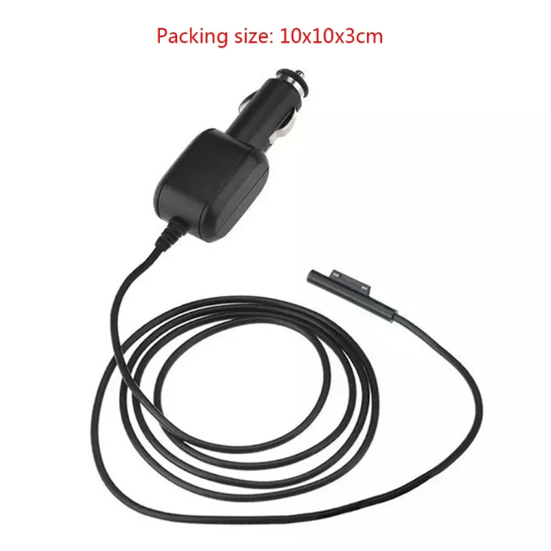 R58A for Surface Pro 7/6/5/4/3 Car Charger Adapter DC 15V 3A Charger USB Car Charging for Surface Laptop Cable images - 6