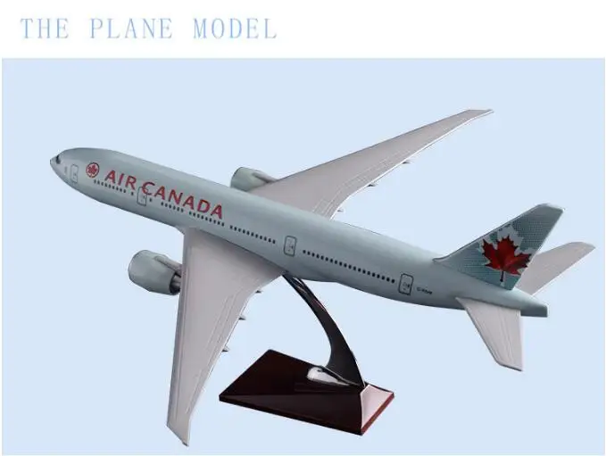 47 см модель самолета Боинг 777 авиакомпании США Канада авиалинии из смолы