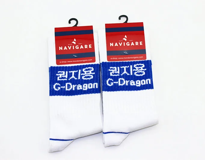 WJFXSOX 1 Pairs Korean style alphabet GD port Harajuku wind tube cotton socks Calcetines Fashion Hip Hop unisex Socks | Мужская одежда