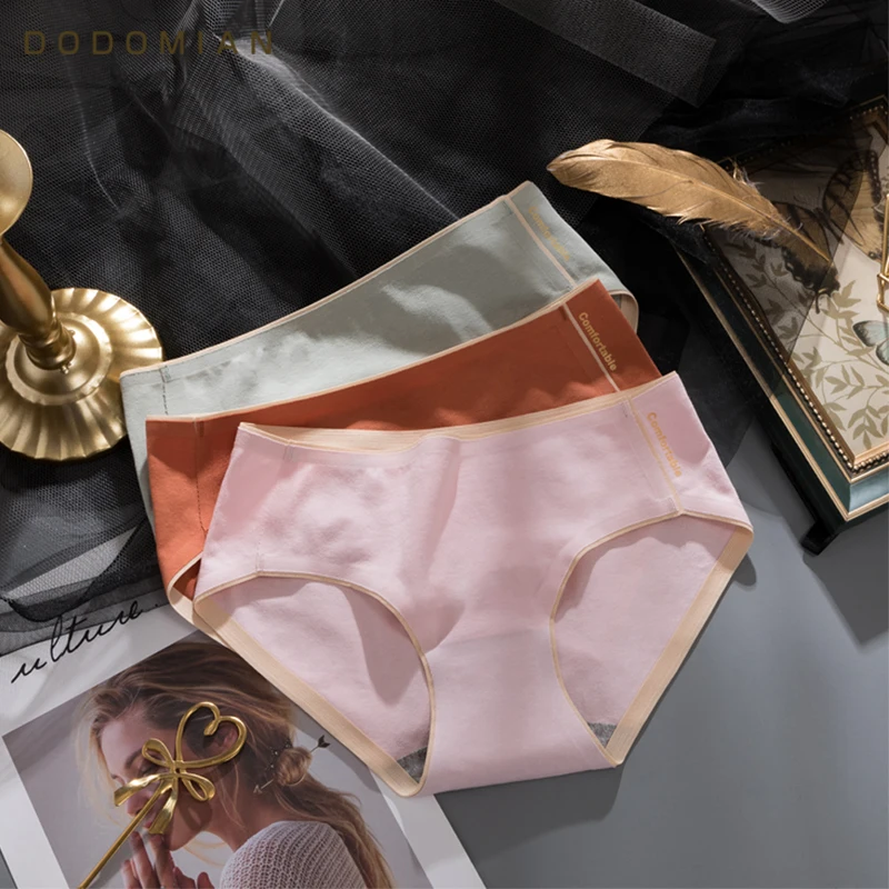 

Seamless Bronzing Panties Cotton Comfort Lntimates Ultra-thin Underwear Mid-waist Female Briefs Soft Breathable