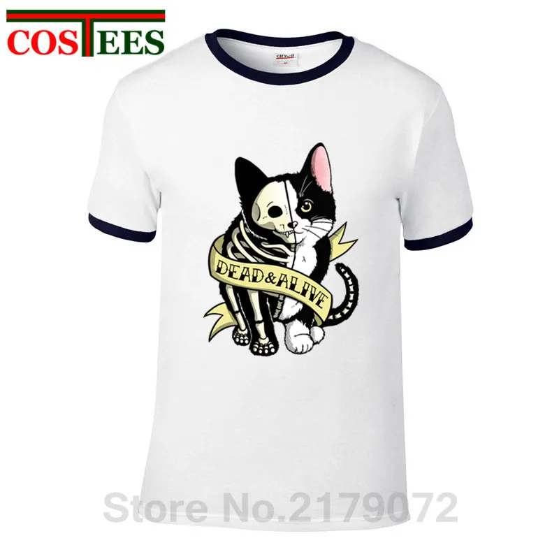 Забавная наука разряженных или жив футболка на Хэллоуин с Череп