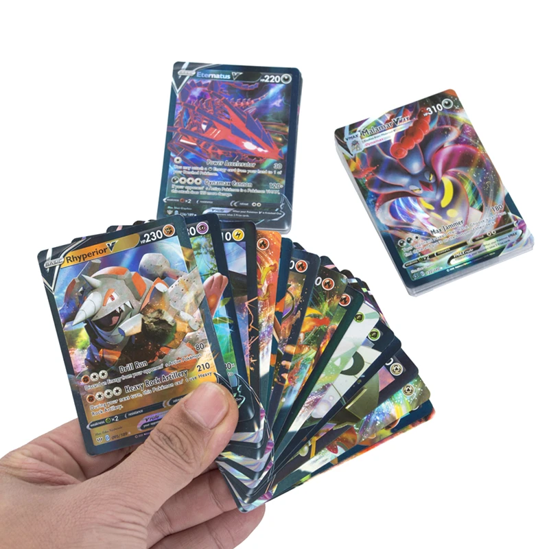 

10-20 PCS Pokemon VMAX No Repeat Game Battle Carte Trading MEGA GX EX TAG TEAM TOMY Shining Collection Cards Series Toys