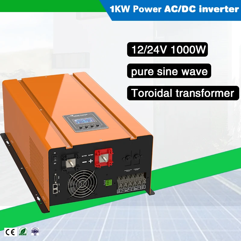 

Low Frequency DC to AC 1000W 2000W 12/24V 220/230V Off Grid Pure Sine Wave Inverter with Charger Support Lithium Battery