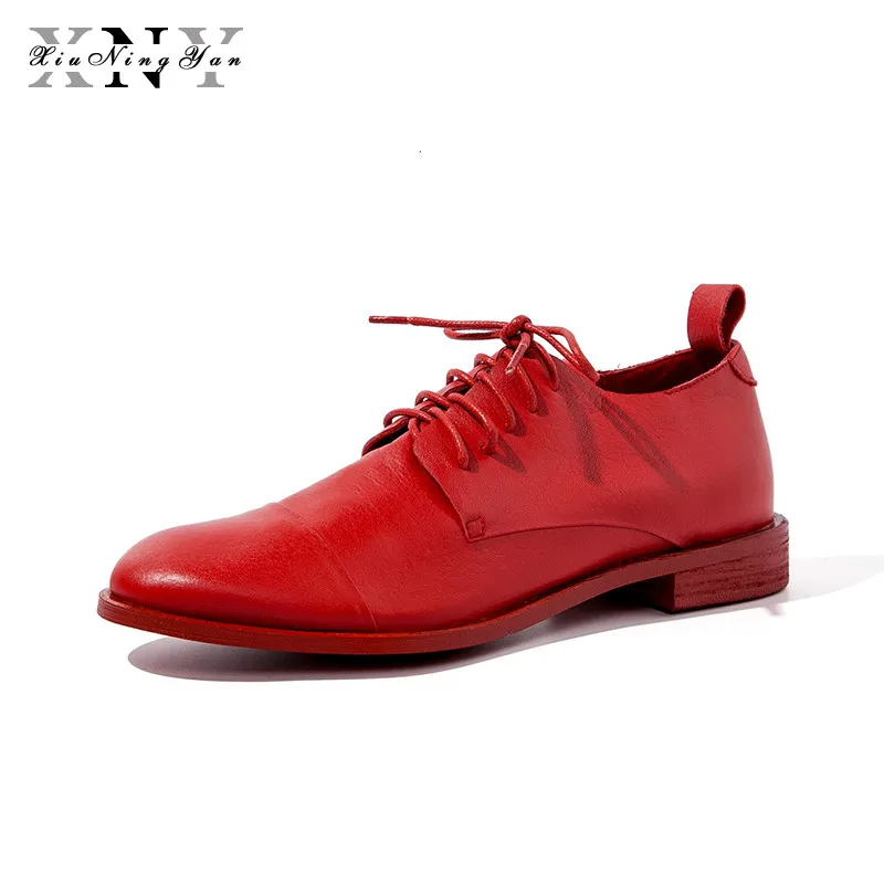 

Туфли-оксфорды на плоской подошве в английском стиле; женские весенние туфли-оксфорды из мягкой коровьей кожи на Плоском Каблуке; повседнев...