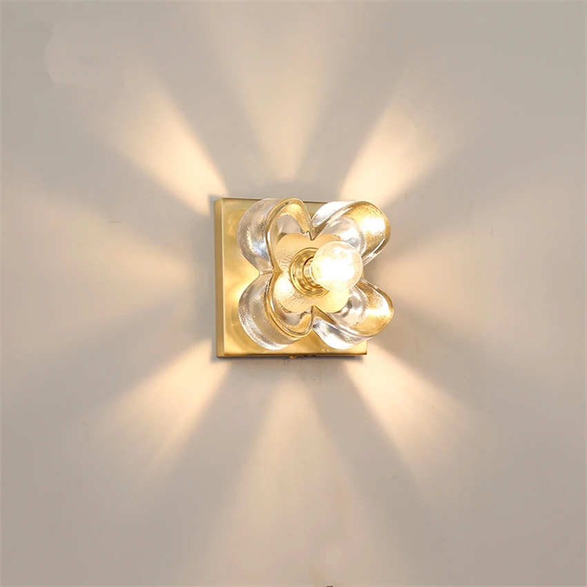 Стеклянные Настенные светильники в стиле ретро пост-модерн роскошный отель