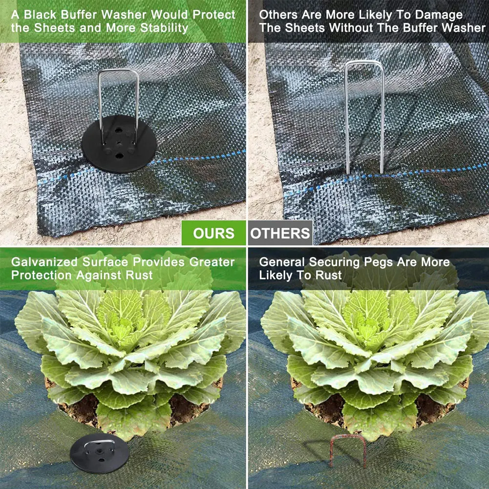 50 шт./компл. искусственная трава газон U-образные штифты Металлические