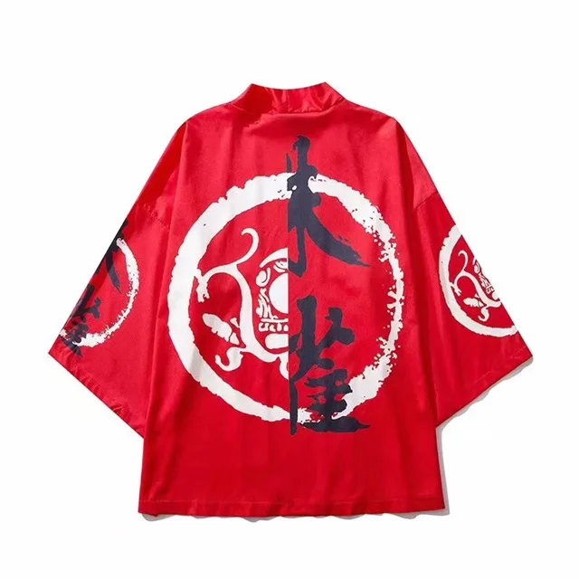 style M Японские кимоно для мужчин кардиган рубашка блузка юката мужчин haori obi одежда самураев мужской кимоно кардиган - Цвет: style M