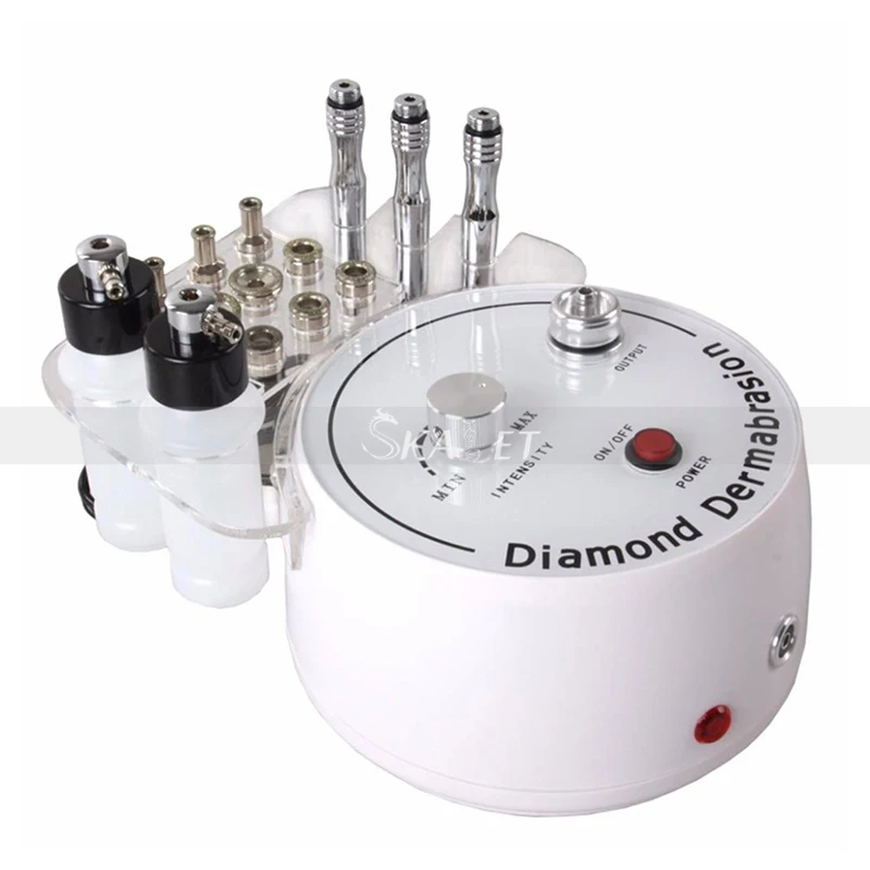Newest 3 In 1 Diamond Microdermabrasion Machine Skin Lifting Exfoliating Removal Wrinkle Facial Peeling for Spa