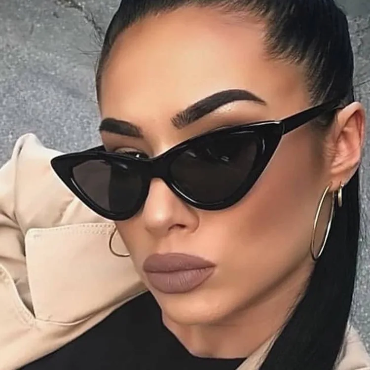 

New Fashion Small Cat Eye Sunglasses Retro Round Eyewear Men Oculos De Sol Feminino Lunette Soleil