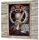 Музыкальная гитара Jager, домашний блюз, ретро металлический декор, настенный налет, винтажный жестяной знак для дома, кафе, клуба, декор комнаты