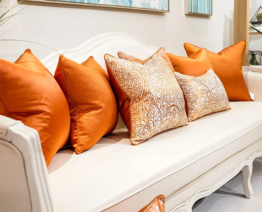 Модная желтая коричневая оранжевая розовая фиолетовая Подушка/Чехол almofadas