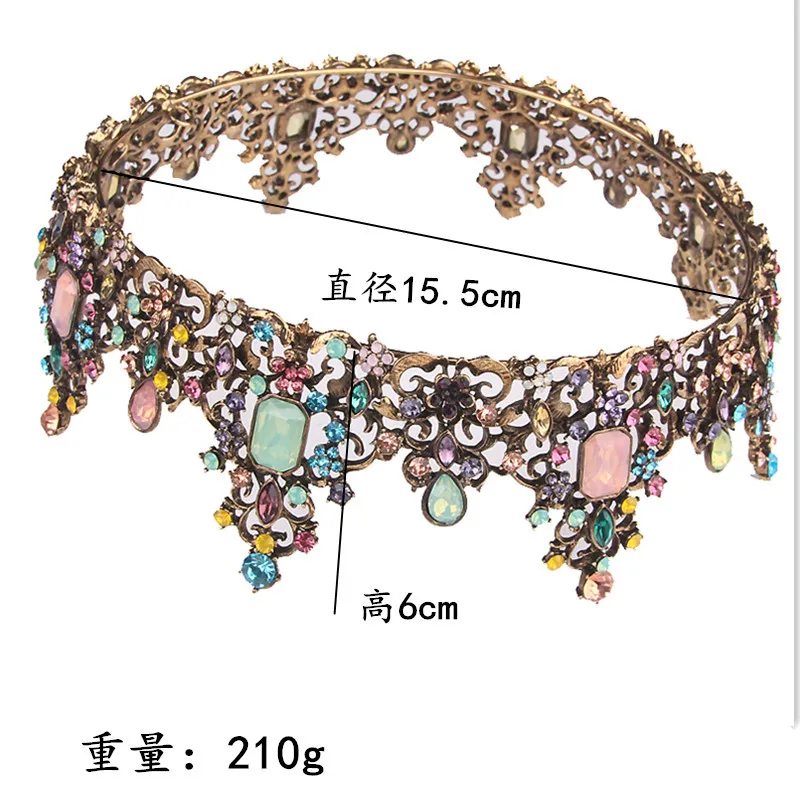 Тиары и короны с кристаллами в винтажном стиле для мужчин женщин украшения волос