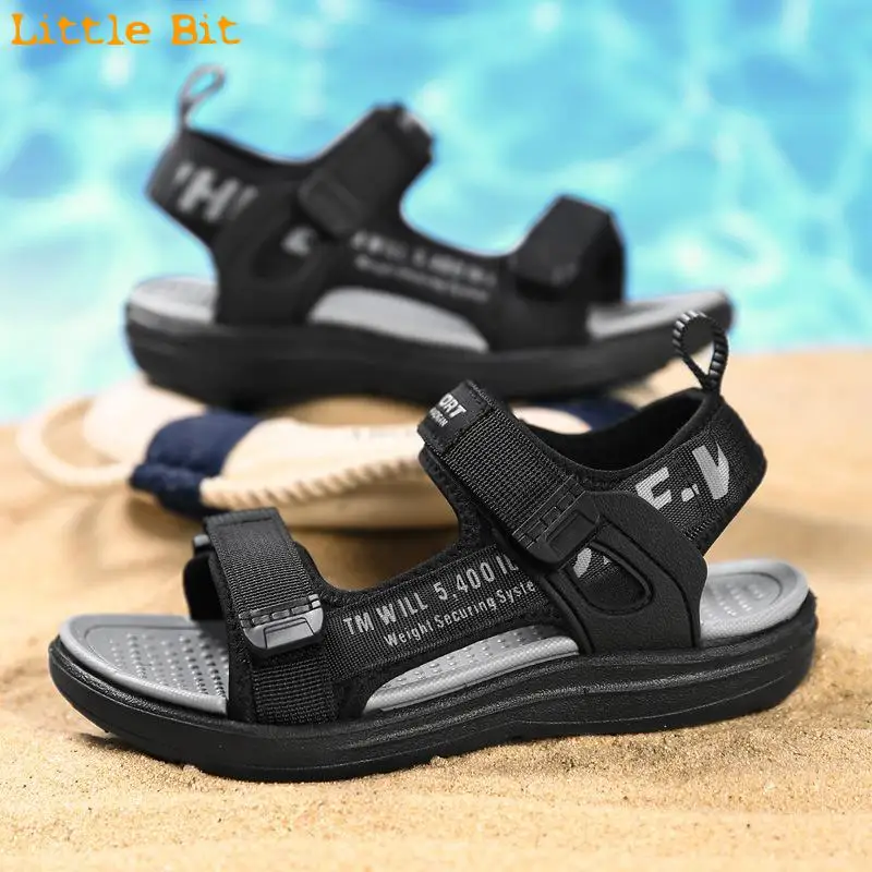 

Children's Shoes Spring Summer Children's Sandals Children's Beach Shoes Solid Soft Soled Boys' Shoes