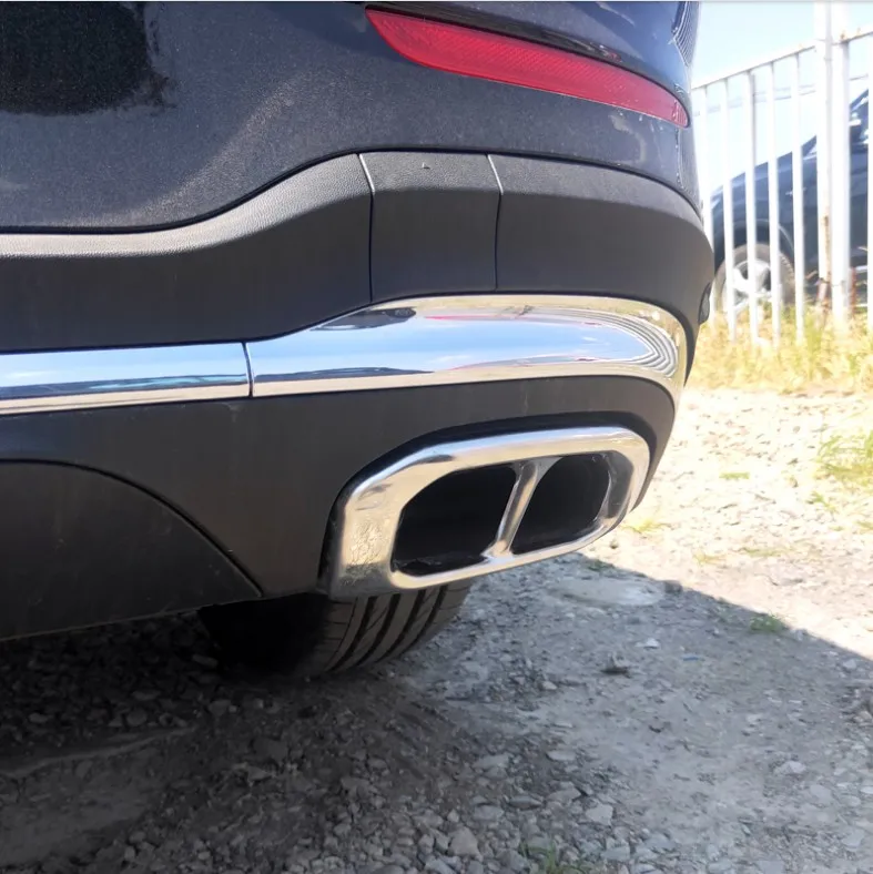 2020 на выхлопную трубу глушитель выхлопной трубы Накладка для Mercedes Benz GLC260 GLC300 4matic