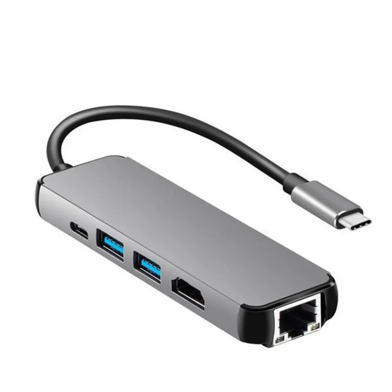 Док станция USB C для ноутбука 3 0 HDMI RJ45 Gigabit PD|Док-станции ноутбуков| |
