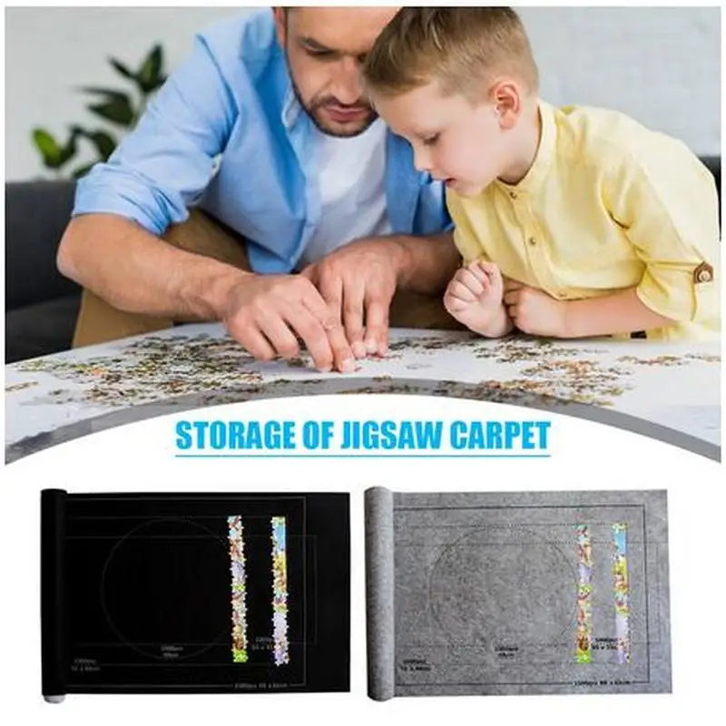 Пазлы Pad Jigsaw рулон войлочный коврик для игр Одеяло до 1500 шт.