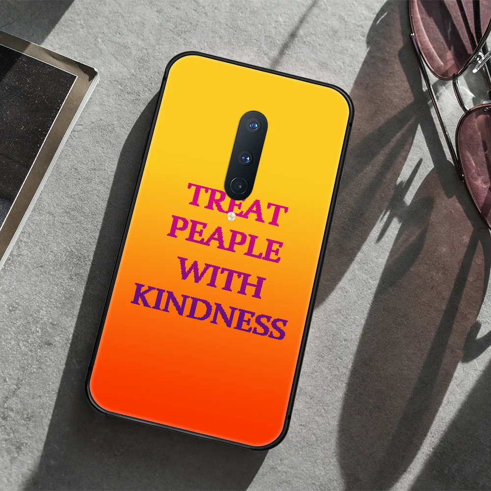 

Treat People With Kindness Harry Styles Phone Case Cover Hull For 1+ Oneplus 5T 6 6T 7 7T 8 8T Pro black Prime 3D Bumper
