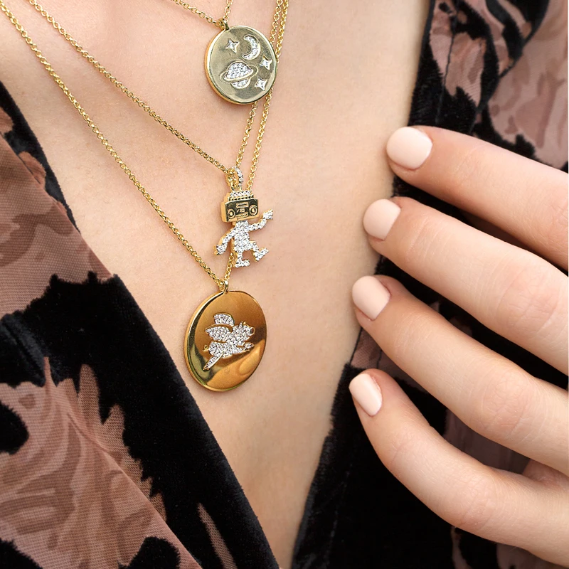 Модные очаровательные стерлингового серебра копия 1:1 регулируемый Летающая