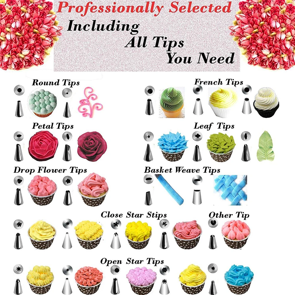 

73 Piece Set of Cake Turntable Decoration and Mounting Mouth Set of Table Sugar Turning and Baking Tools