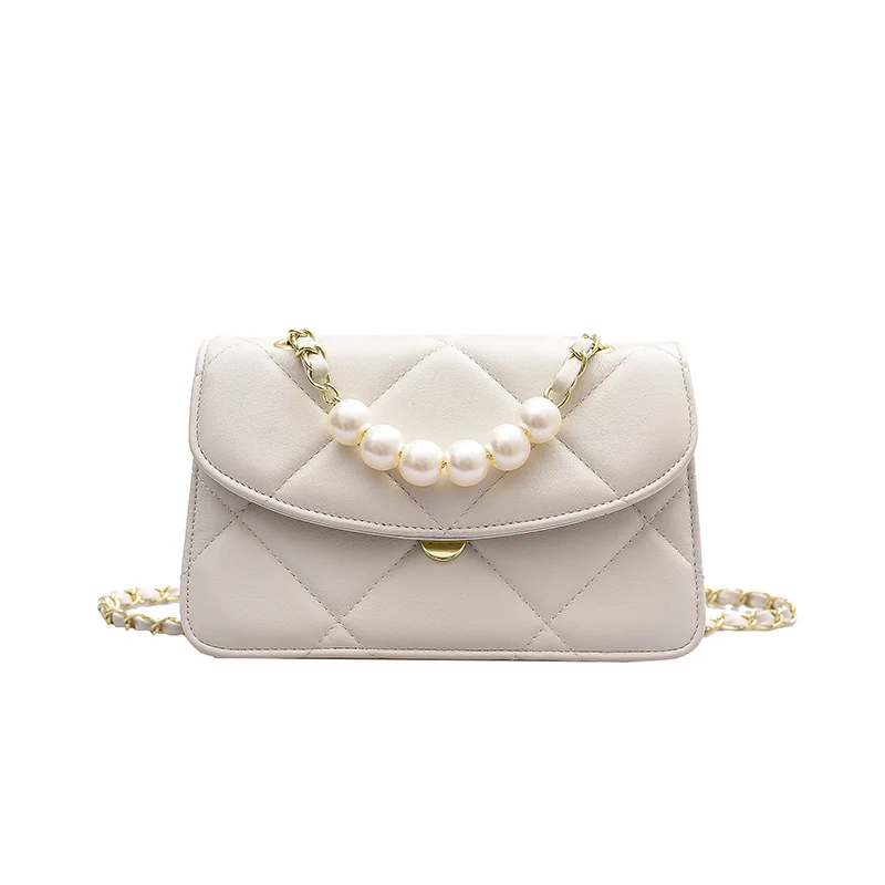 

Pearl Chian Designer Branded Small PU Leather Crossbody Bags For Women 2020 Trend Shoulder Handbags Travel Trending Hand Bag