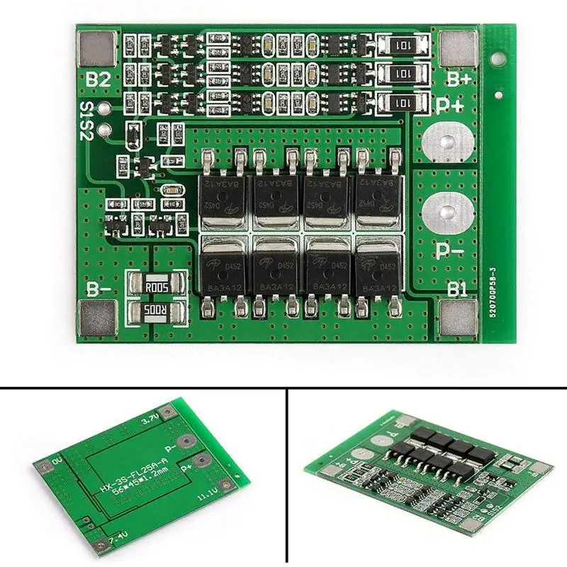 Защитная плата литий-ионного аккумулятора 3S 25A 18650 BMS PCM 12 6 в с защитой от короткого