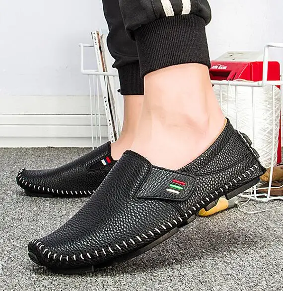 

Spring Summer New Design Fashion Men Leather Casual Shoes Cool Man Loafers Lightweight Driving Shoes