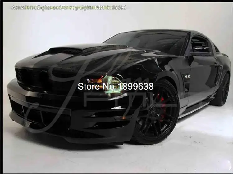 Для ford mustang 2010 2011 2012 светодиодный периметр кольца Фар halo многоцветный RGB ангел демон глаза