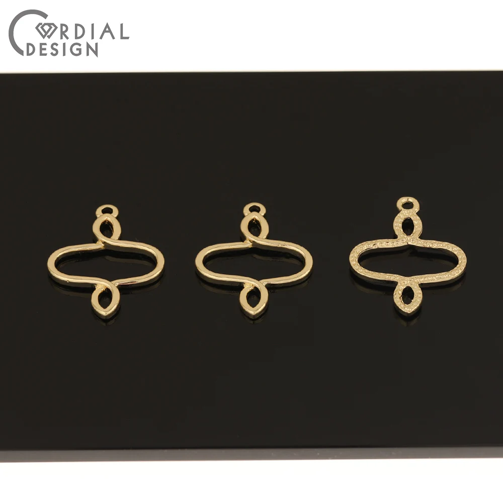 

Cordial Design 100Pcs 20*25MM Jewelry Accessories/Hand Made/Loop Shape/DIY Charms/Connectors/Earrings Findings & Components
