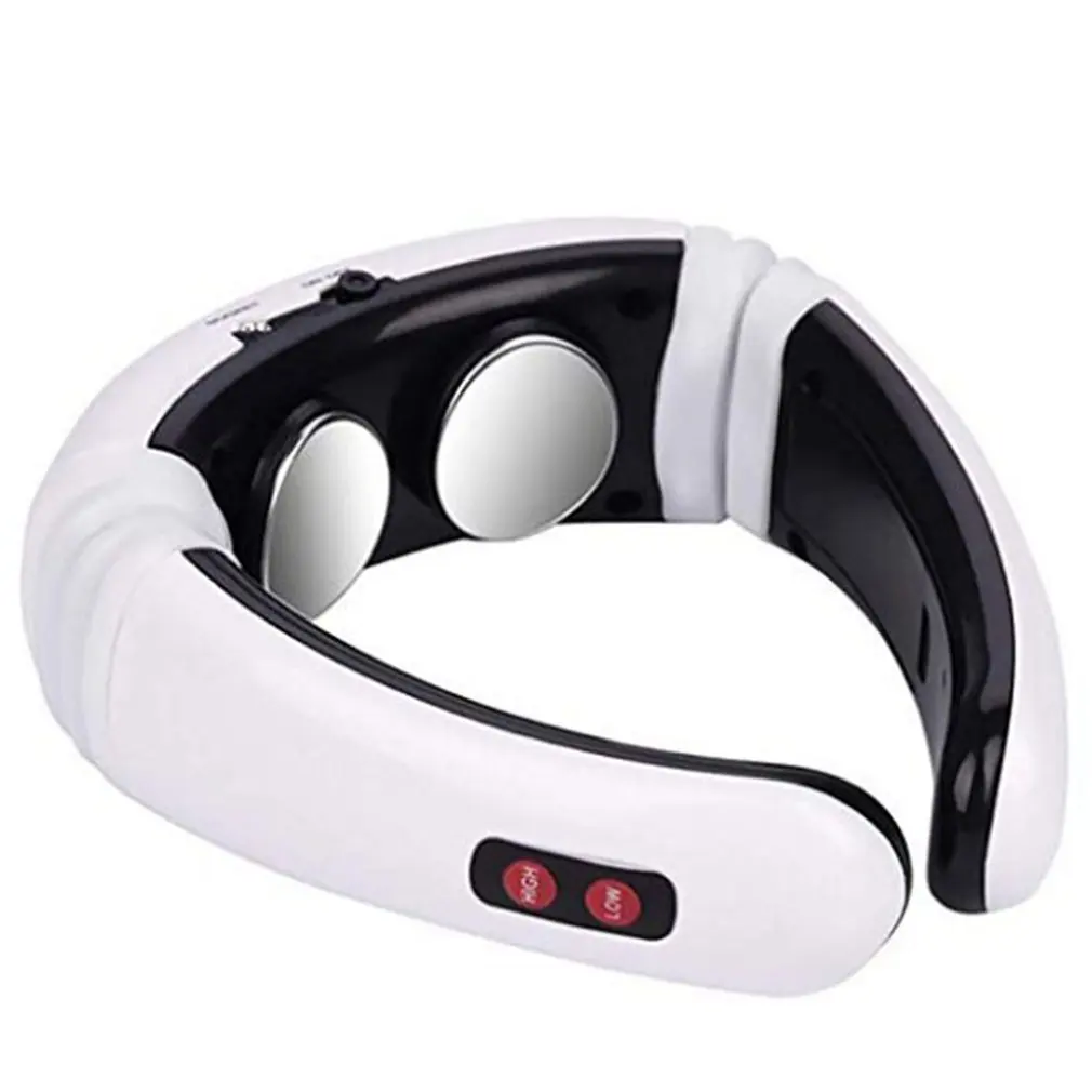 

Массажер для шеи с подогревом, Электромагнитный импульсный инструмент для физиотерапии шеи, многофункциональный массажер для плеч и шеи, р...