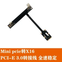 hot sale mini pcie to pci e 3 0 x16 adapter cable external graphics card mpcie to 16x riser card stable 4p 6p power mining cable