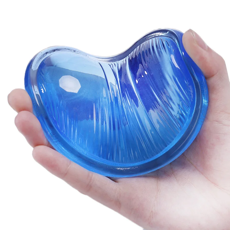 

Silicone Heart-shaped Computer Mouse Wrist Pad 3D Wavy Comfort Gel Support Cushion Pad Hand Wrist Protector Desktop Laptop