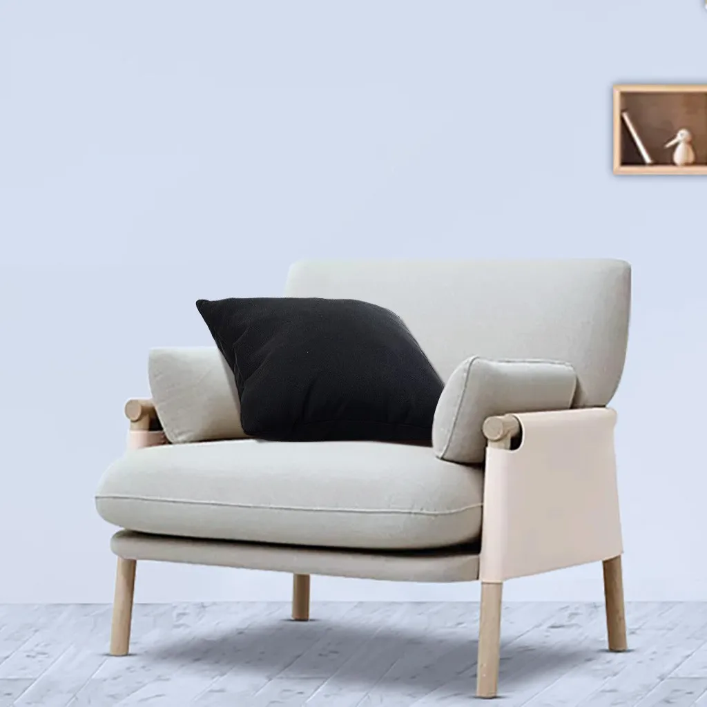 Квадратные декоративные подушки для дивана чехол однотонный простой